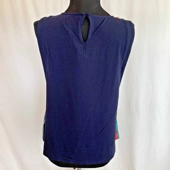 Eva Franco Coconinno Sequin Striped Top - Size Small NWT - Picture 6 of 6